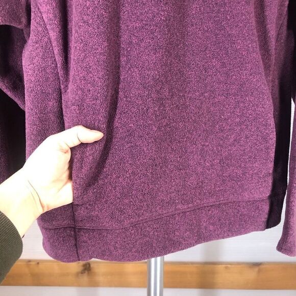 Kit AND ACE Hygge Pullover Purple Fleece Mock neck Sweatshirt Sz S‎ - Picture 4 of 8